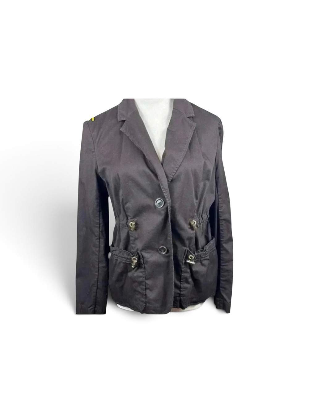 Michael Kors chocolate brown jacket with toggles size 12 petite - Picture 2 of 11